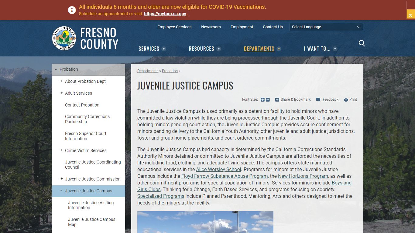 Juvenile Justice Campus | County of Fresno
